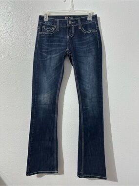 ZCO Jeans Womens Sz 3 Embellished Rhinestones Bootcut Jeans 33” Inseam